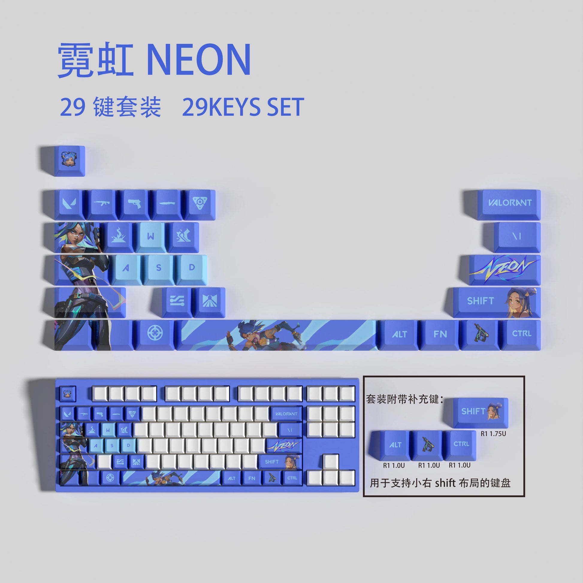 OEM Keycaps - All Agents Available (29 keys)